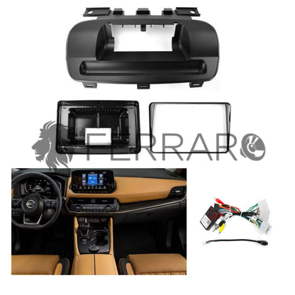 Kit Montaggio Autoradio 10.1"Pollici Nissan X-Trail (2021>) Mascherina, Cablaggio Autoradio Android
