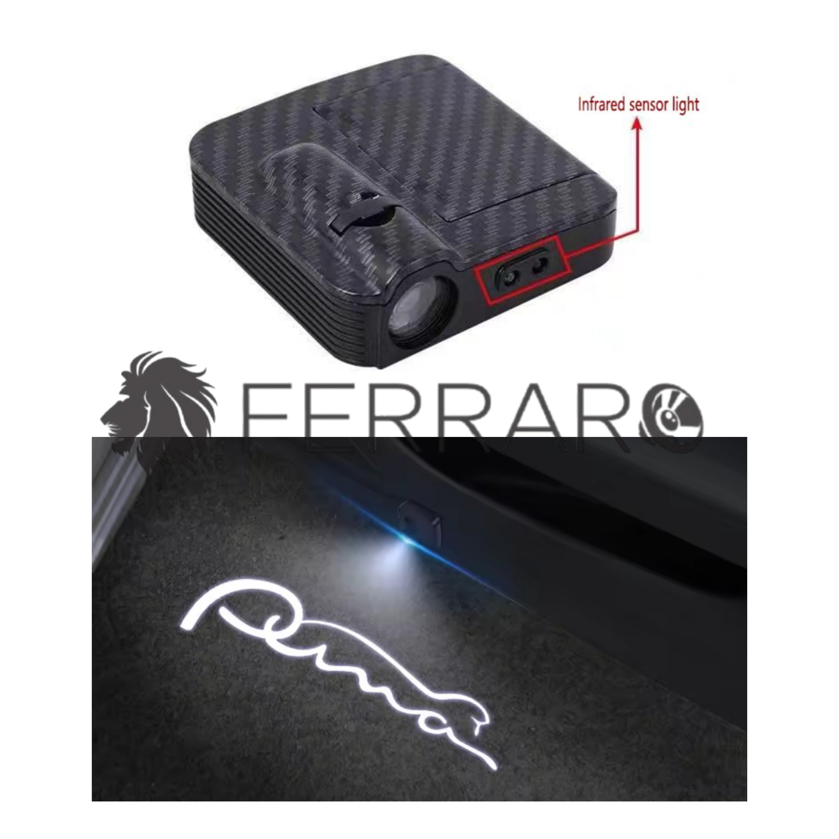 Luce Cortesia Ford Puma  | Universale | Adesivo | Batteria (NO INCL.)