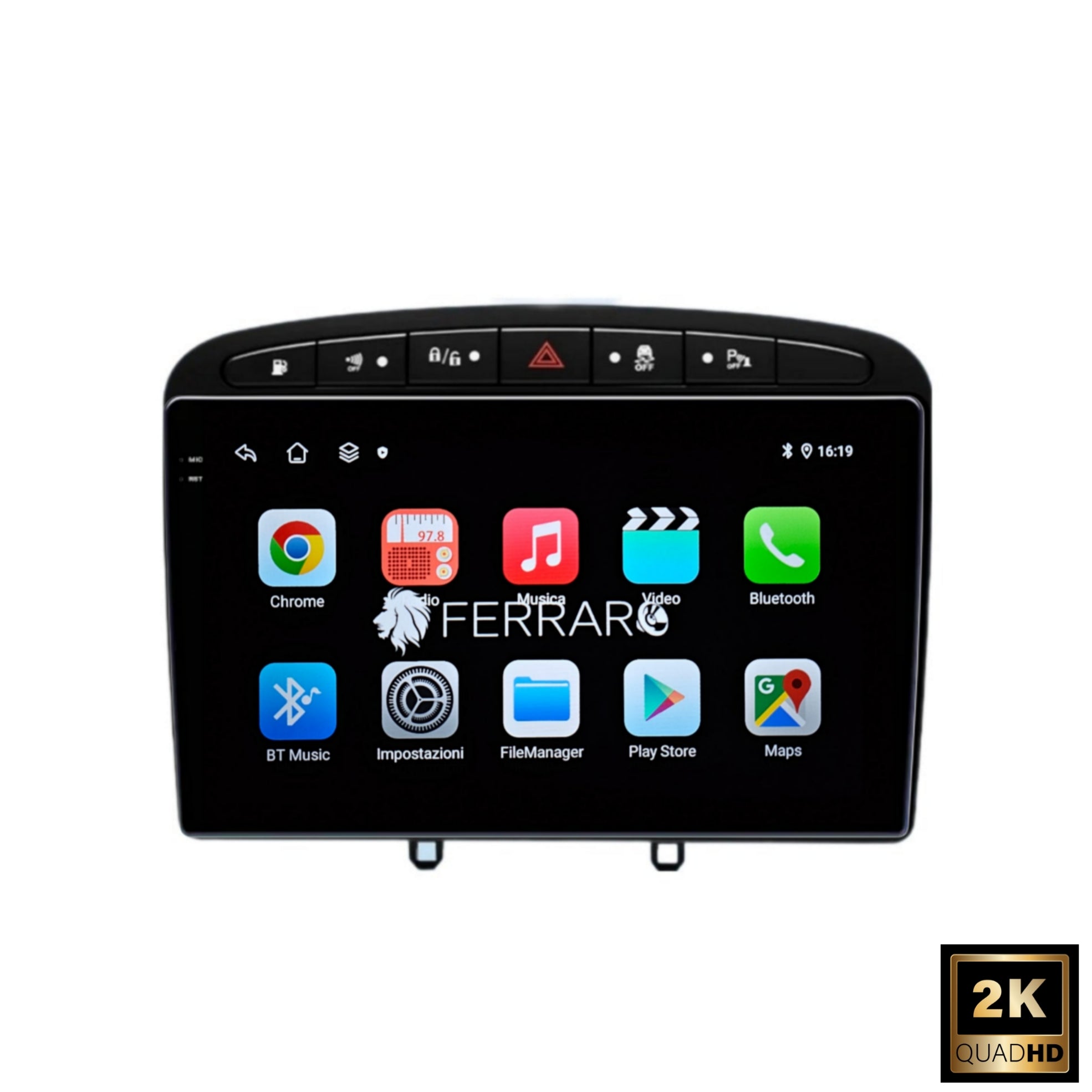 Autoradio per Peugeot 308 | 308sw | 408 9" 2K | 2007-2014 | Android | Bluetooth | CarPlay | Android Auto | 12/256GB Ram
