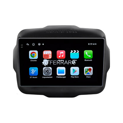 Autoradio per Jeep Renegade 9" 2K | 2016-2020 | Android | Bluetooth | CarPlay | Android Auto | 12/256GB Ram