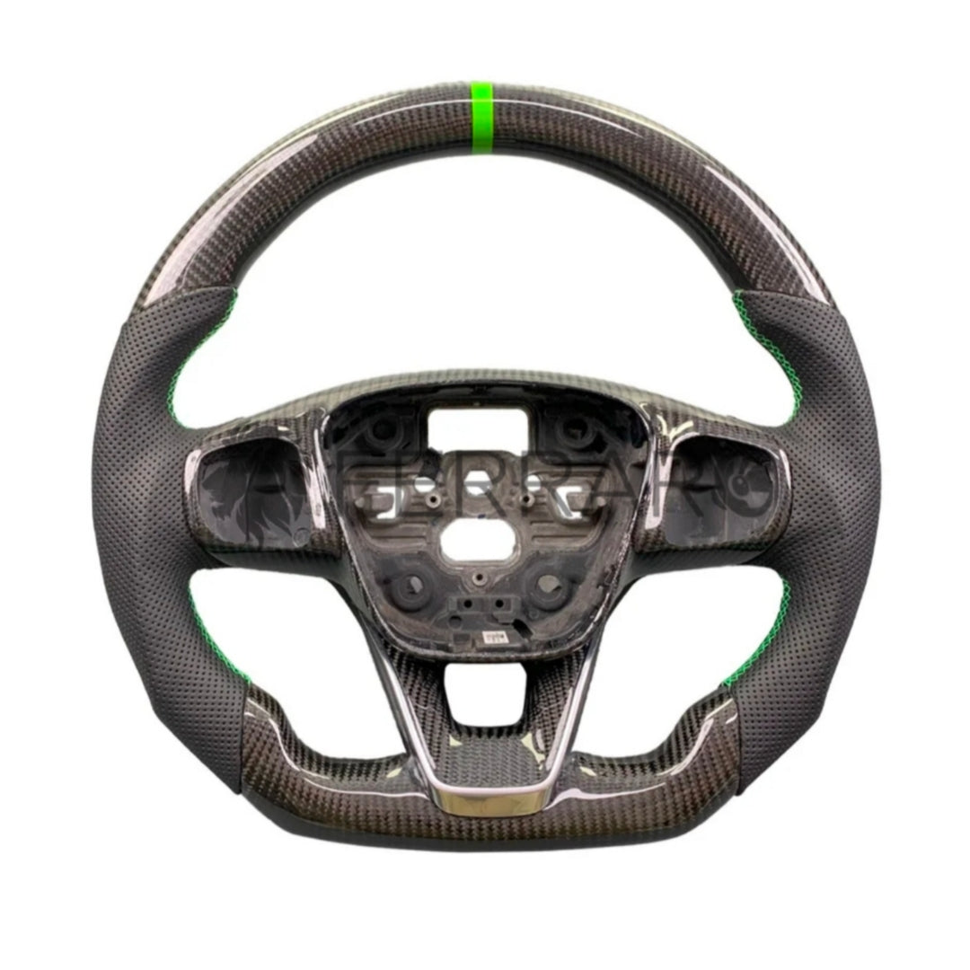 Volante Sportivo per Ford Focus ST, MK2, MK3, MK4, Mondeo, Carbonio, Customizzato in Pelle