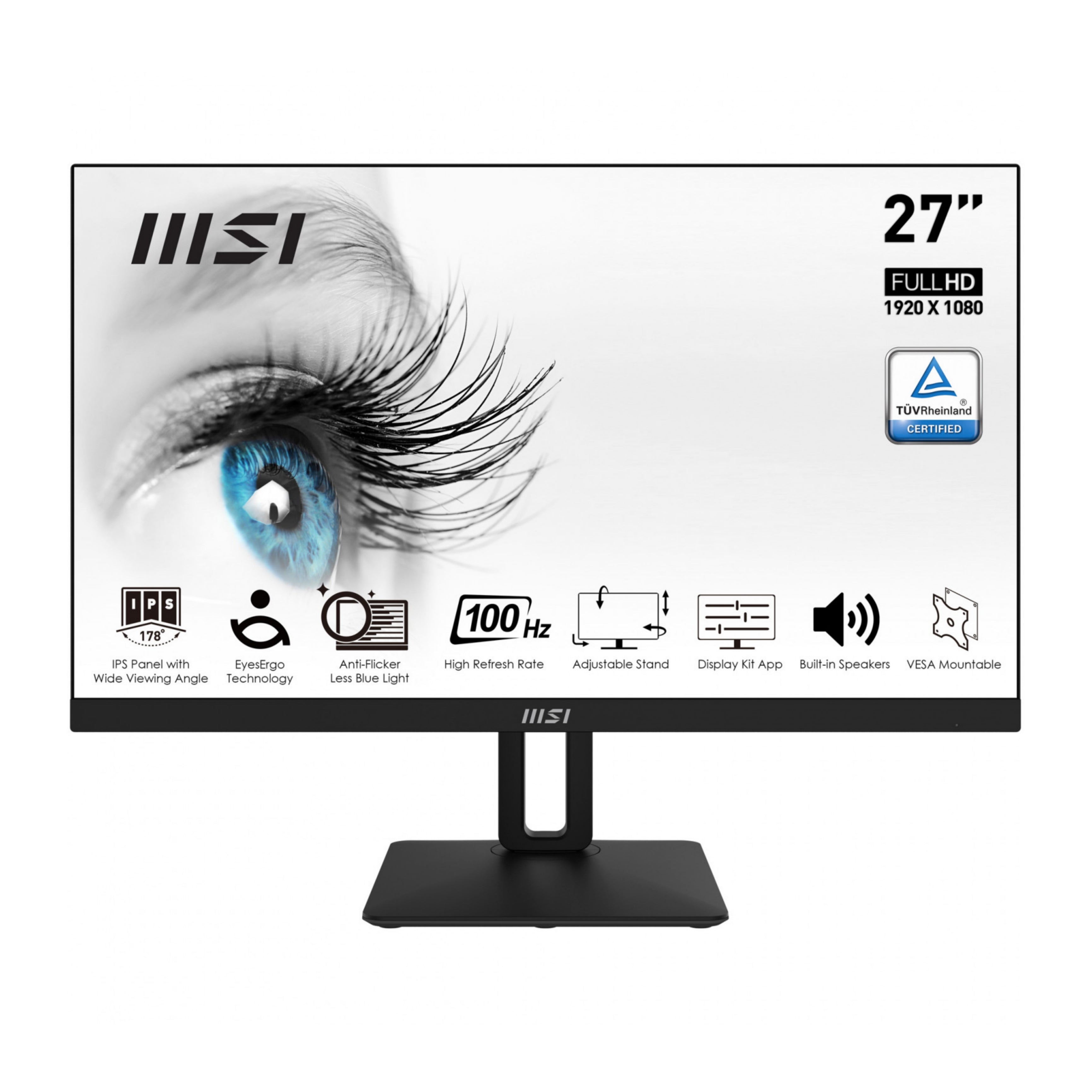 MSI Monitor Ufficio 27" FHD | PRO MP271AP | 100Hz/1ms