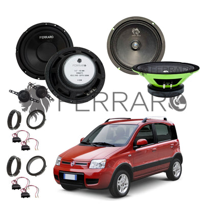 FerraroStore Kit 6 Altoparlanti | PV165.3 | ASK-165.2 | Ant/Post | Fiat Panda 2ª Serie 169