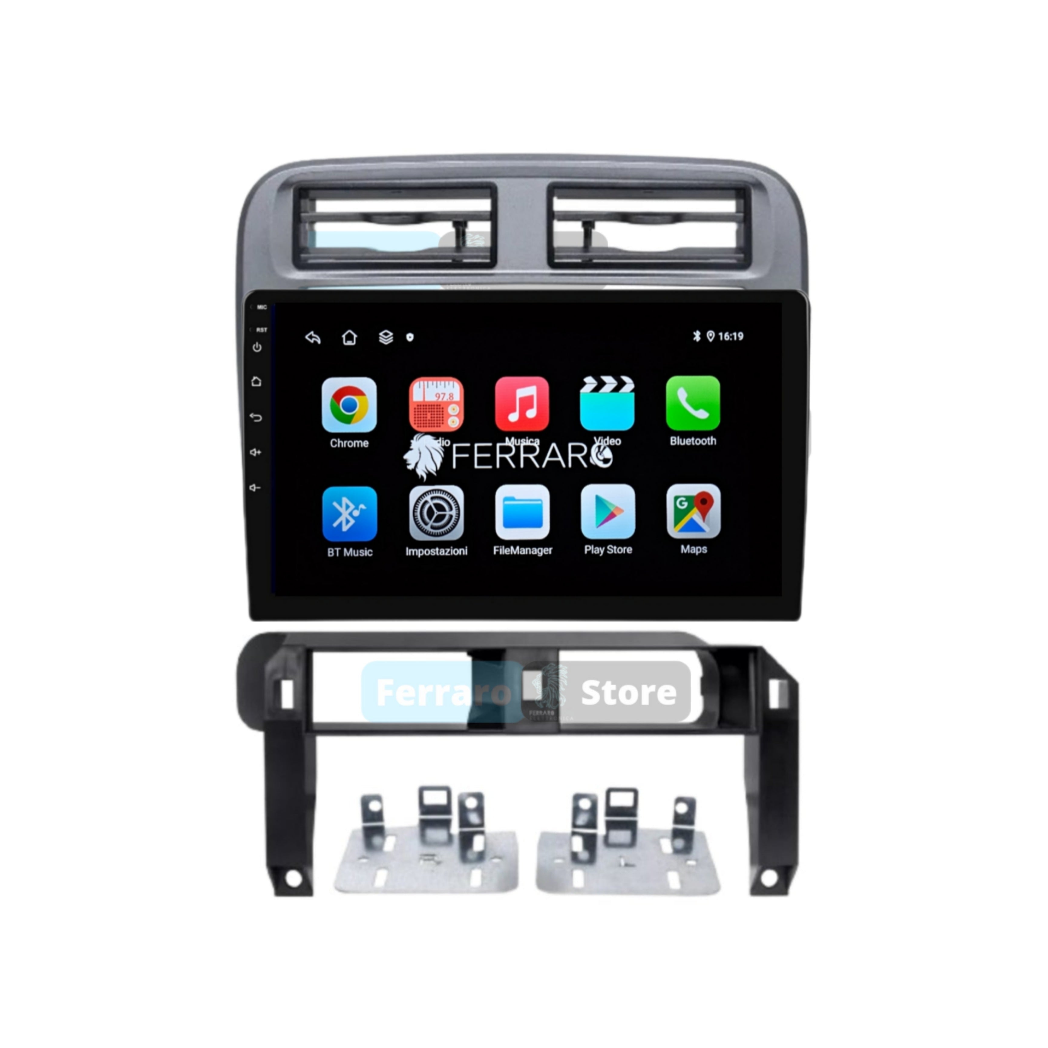 Autoradio per Fiat Grande Punto 9" | 2004-2012 | Android | Bluetooth | CarPlay | Android Auto | 2GB/4GB/6GB/8GB Ram