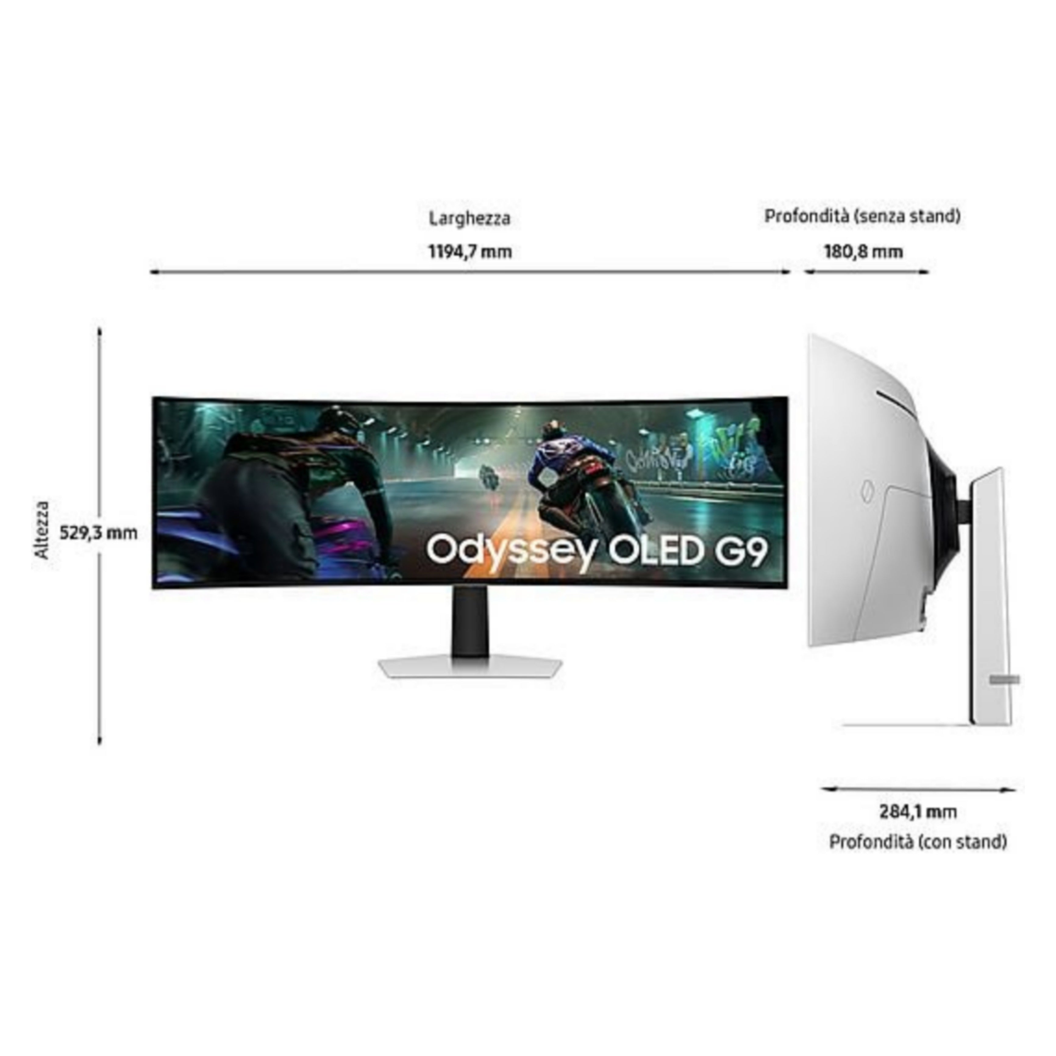 Samsung Monitor Gaming 49" Curvo | LS49DG910SUXEN | Odyssey OLED G9 | 144Hz/0.03ms