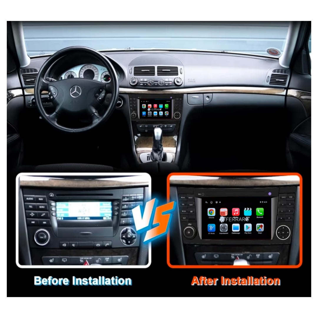 (PRENOTA) Autoradio per CLS, C219 (2004-2010) 7" Android, Bluetooth, CarPlay, Android Auto, 4GB/8GB Ram