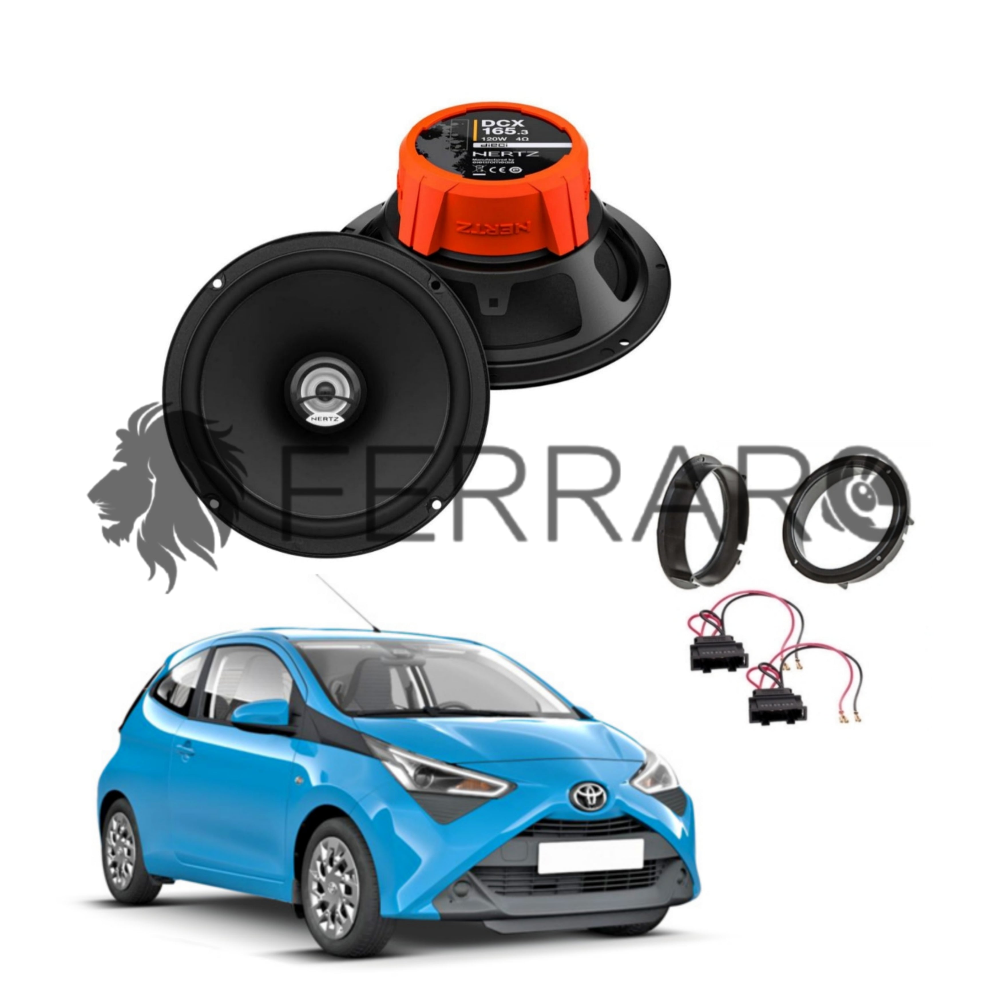 Hertz Kit 2 Casse | DCX 165.3 | Anteriore | Toyota Aygo (Dal 2014>)
