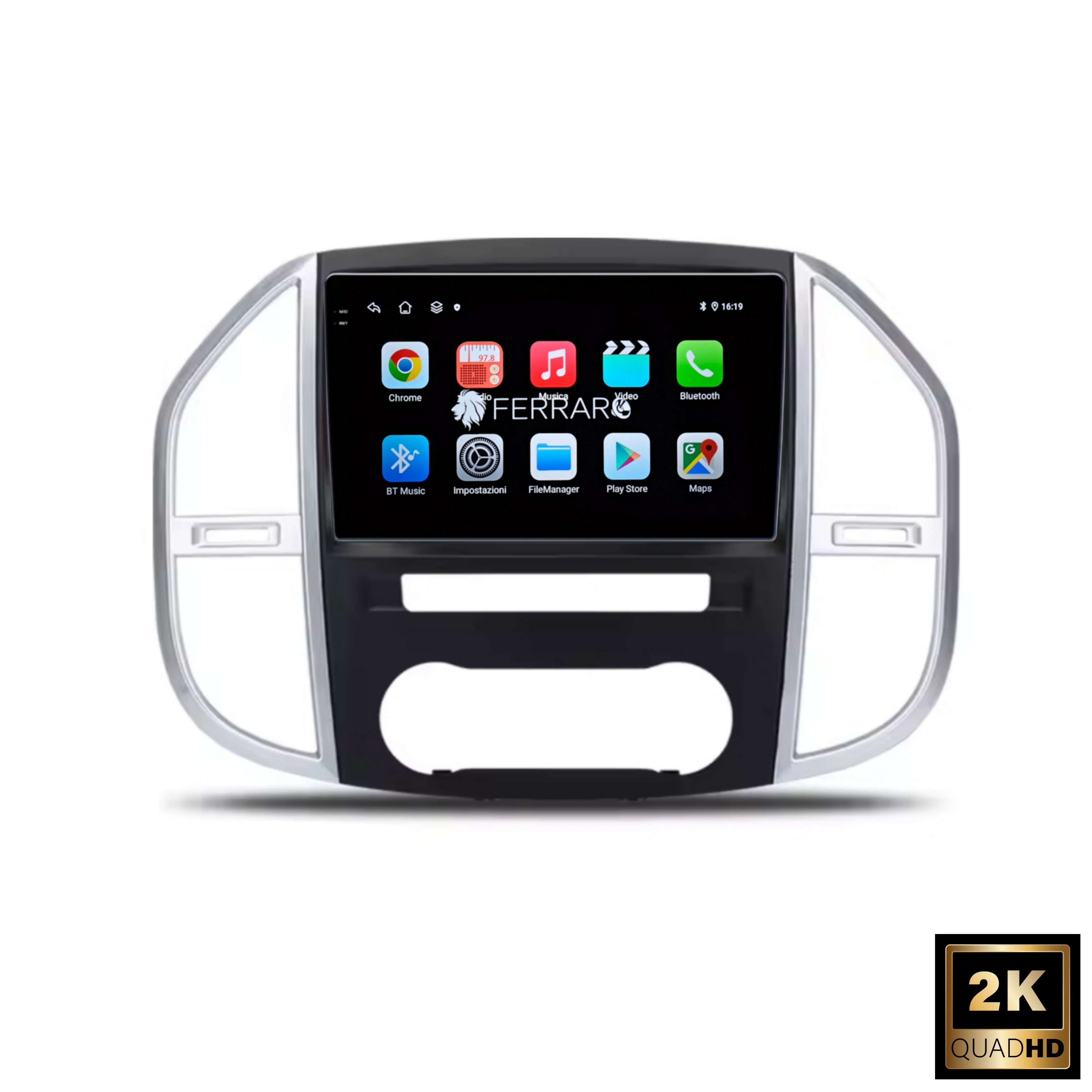 Autoradio per Mercedes Vito W447 10.1" 2K | 2014-2020 | Android | Bluetooth | CarPlay | Android Auto | 4/64GB Ram