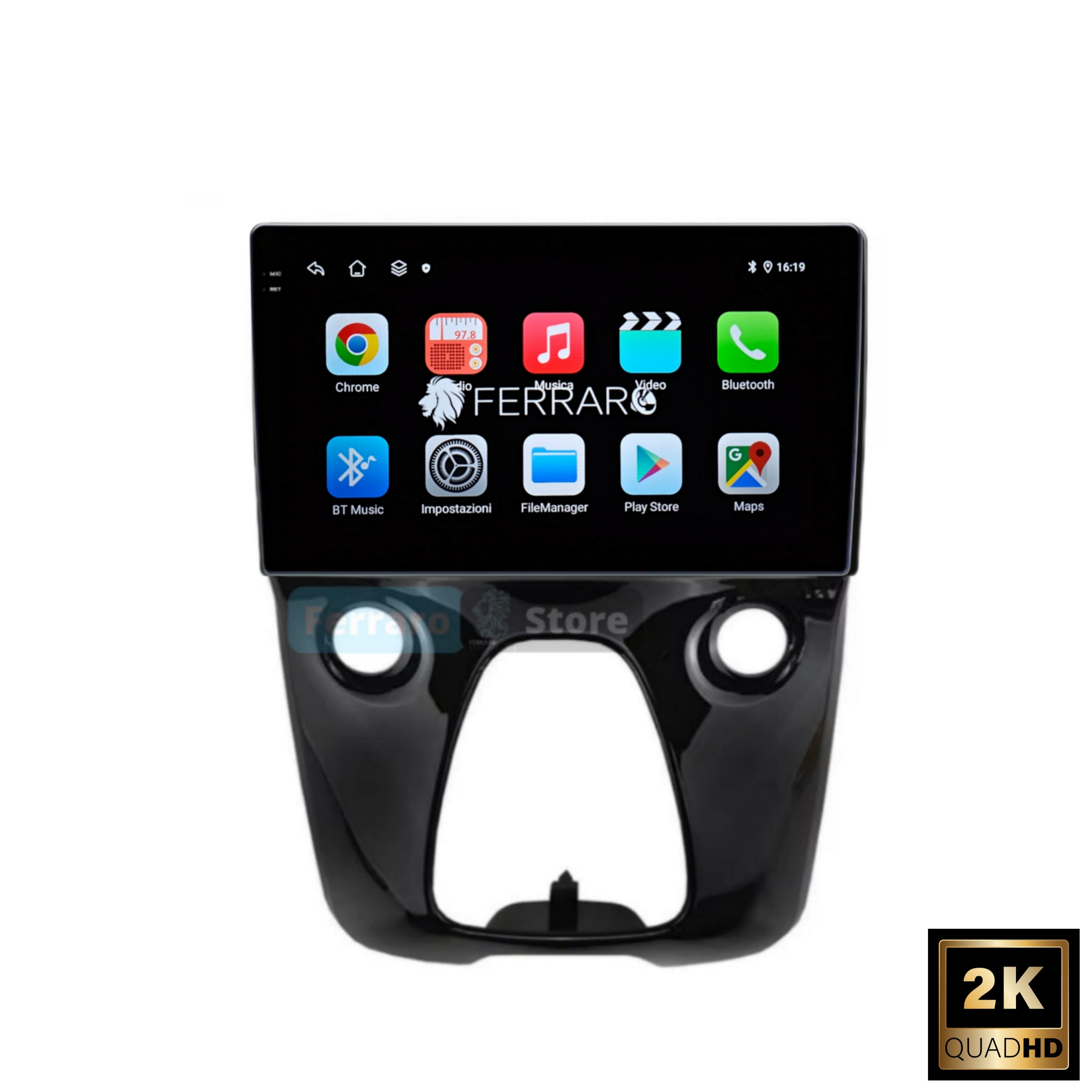 Autoradio per Toyoya Aygo | Citroen C1 | Peugeot 108 | 10.1" | 2014-2021 | Android | Bluetooth | CarPlay | Android Auto | 4/64GB Ram