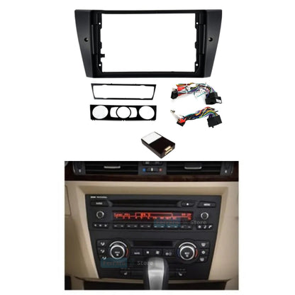 Kit Montaggio Autoradio 9"Pollici BMW Serie 3, E90-E91-E92-E93 (Dal 2005>) Mascherina, Cablaggio Autoradio Android