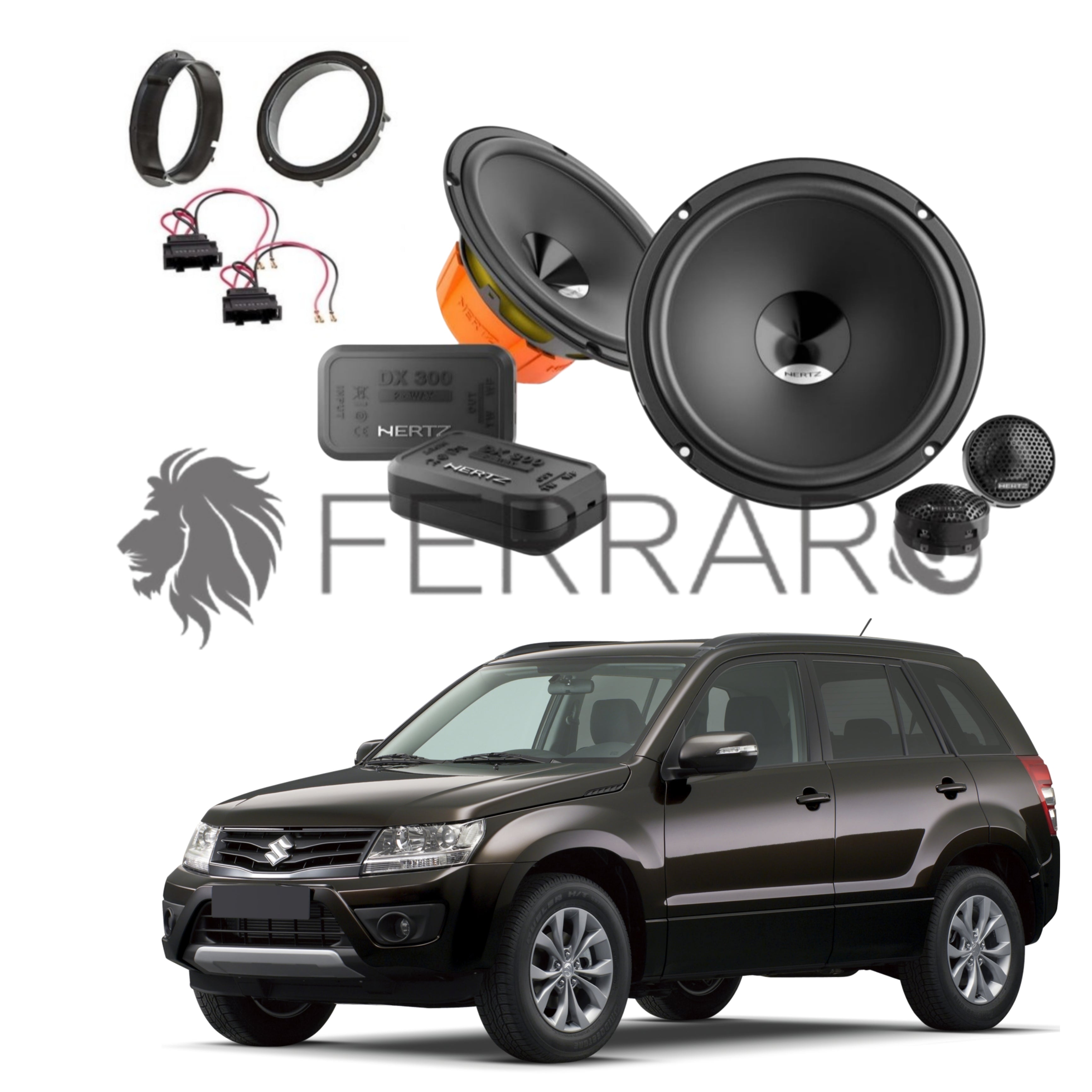 Hertz Kit 4 Casse | DSK 165.3 | Anteriori | Suzuki Gran Vitara II | 2ª Serie (2005-2015)