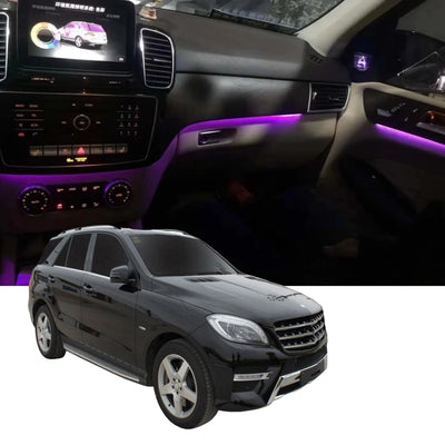 Ambient Light per Mercedes Benz ML, GL, GLE, GLS, 256 Colori, APP