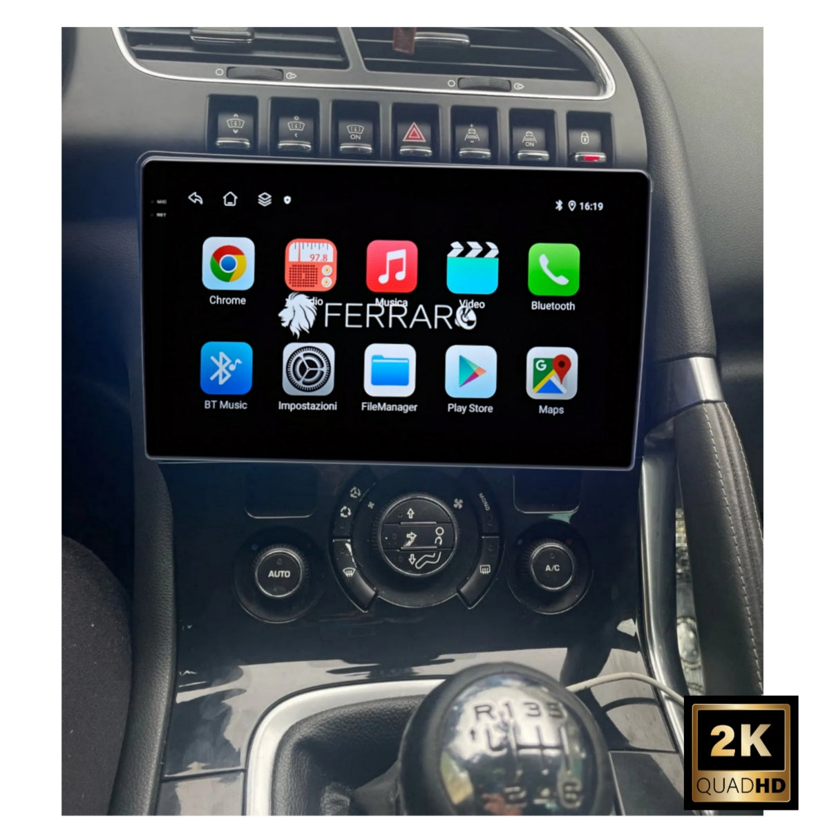 Autoradio per Peugeot 3008 9" 2K | 2009-2015 | Android | Bluetooth | CarPlay | Android Auto | 12/256GB Ram