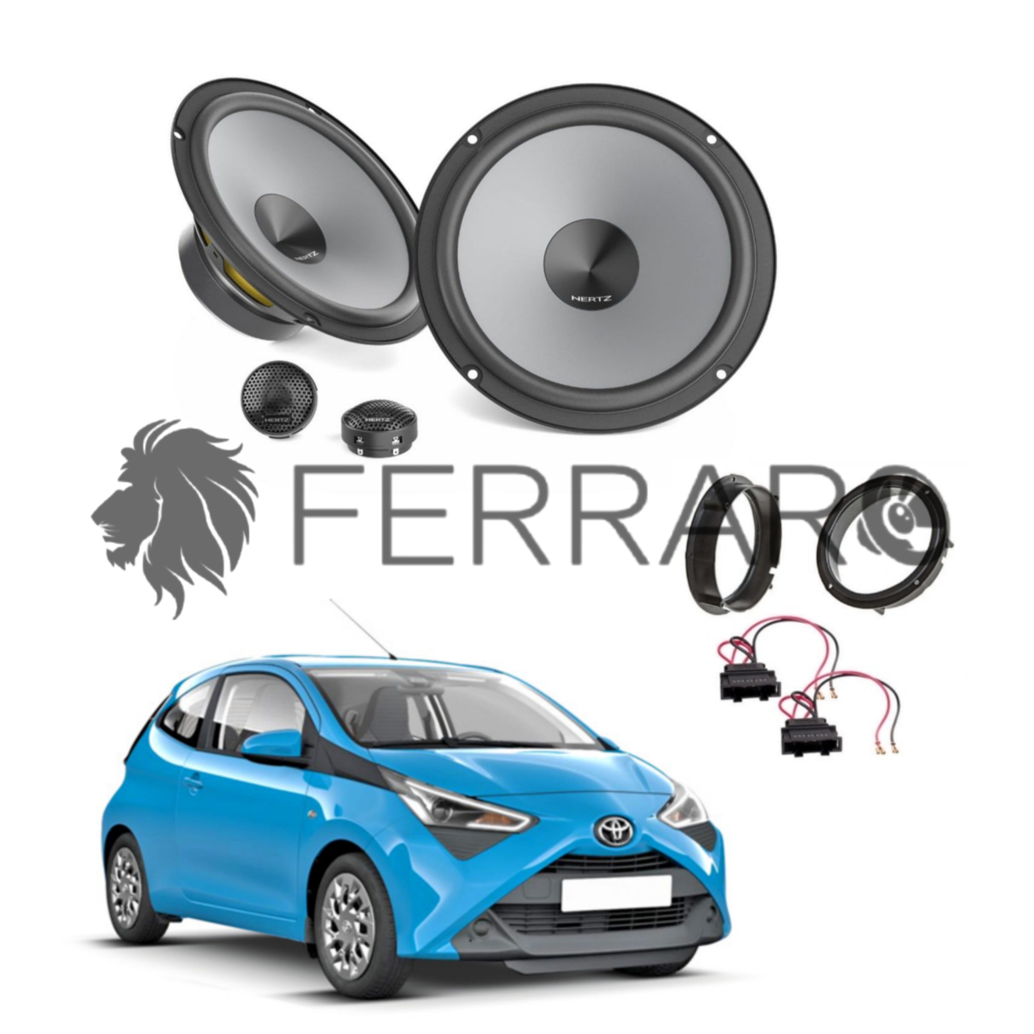 Hertz Kit 4 Casse | K 165 | Anteriori |  Toyota Aygo (Dal 2014>)