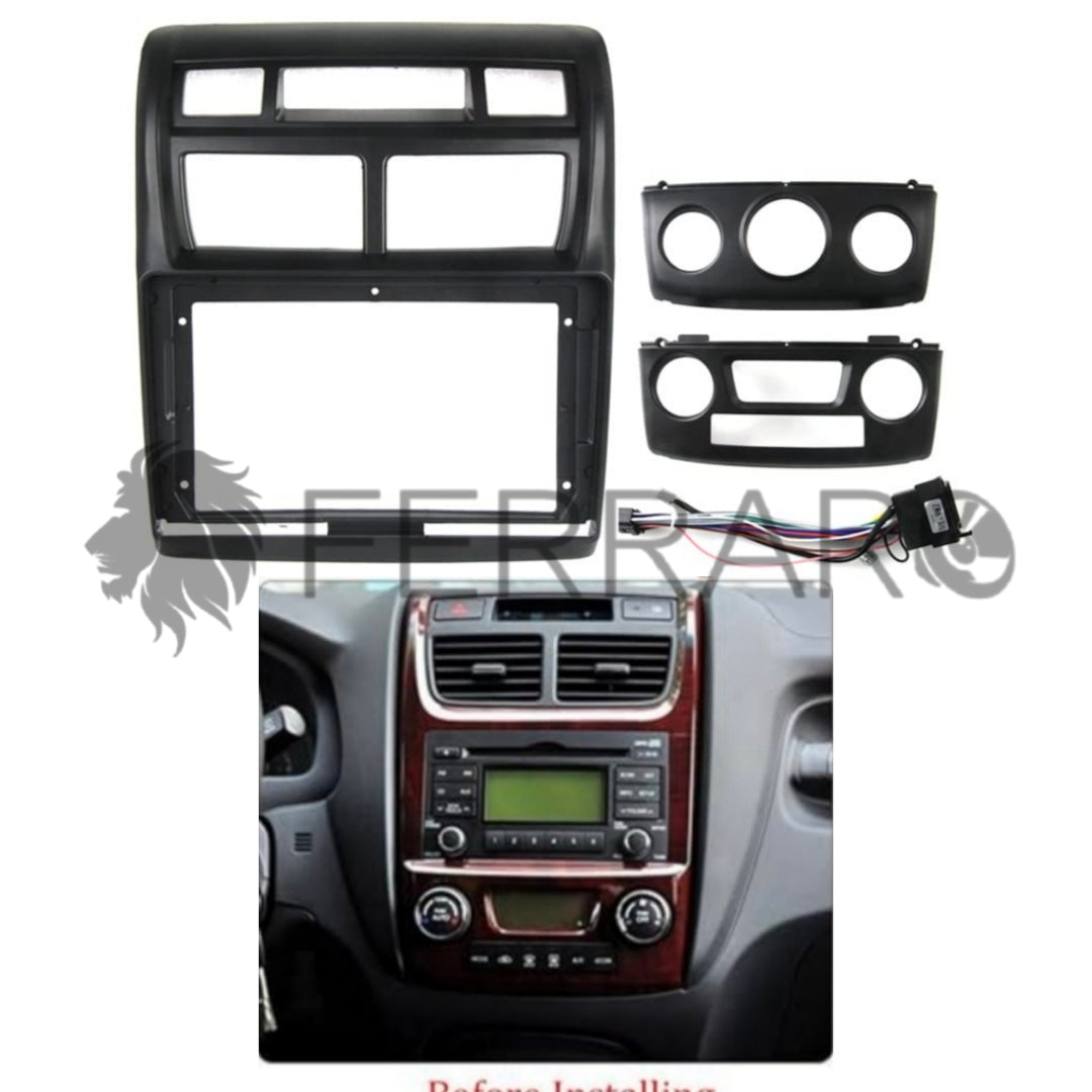 Kit Montaggio Autoradio 9"Pollici Kia Sportage (2007-2009) Mascherina, Cablaggio per Autoradio Android
