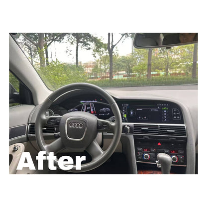 Autoradio e Virtual Cockpit per Audi A6 C6 (2004-2011) 23.5" Android, Bluetooth, CarPlay, Android Auto, 6/128GB Ram