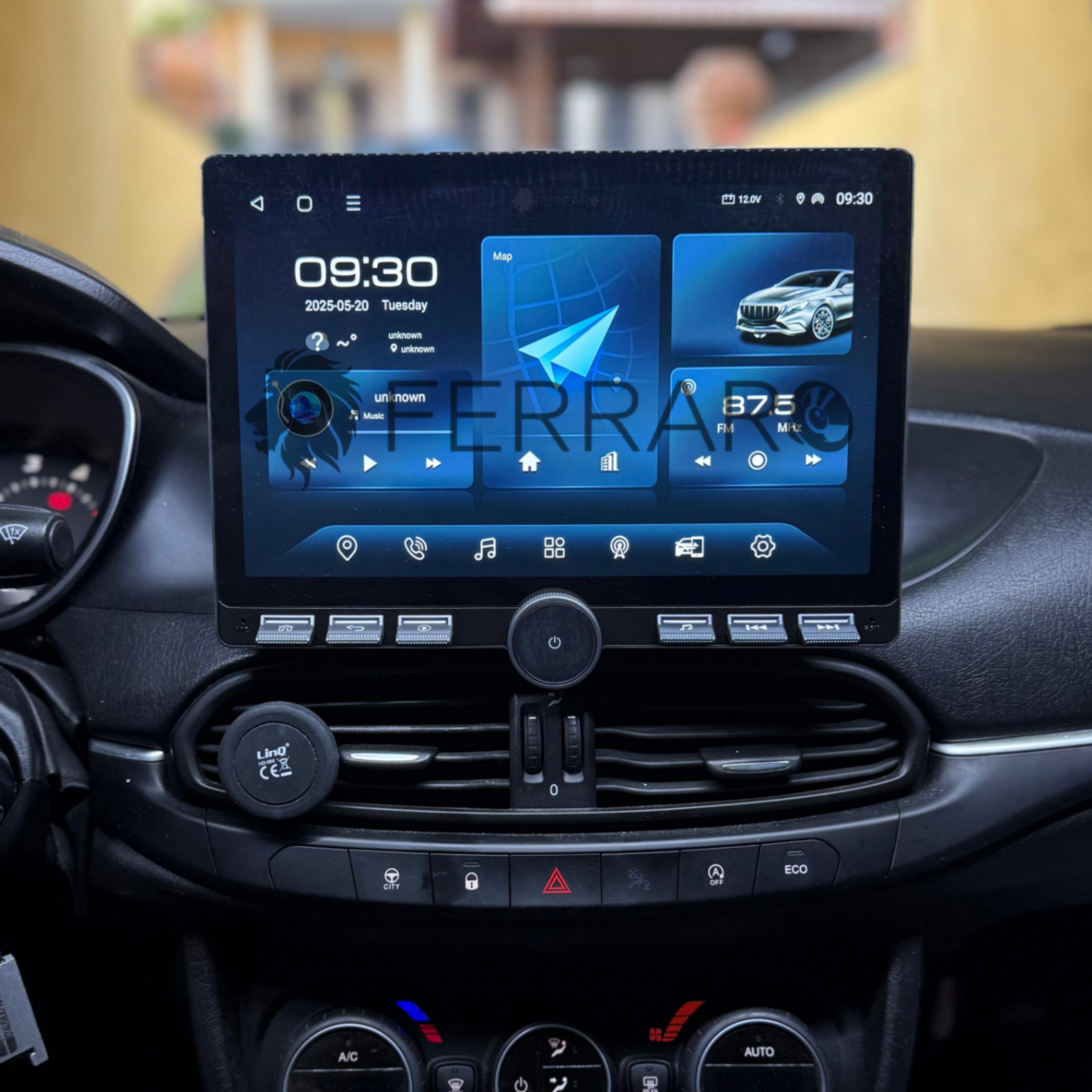 Autoradio per Fiat Tipo 11.8" 2K | Dal 2016 in Poi | Android | Bluetooth | CarPlay | Android Auto | 4/64GB Ram