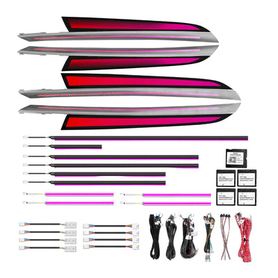 Ambient Light per BMW X5 E70 (2006-2013), 256 Colori RGB