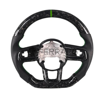 Volante Sportivo per Jeep Wrangler JK, Carbonio, Customizzato in Pelle