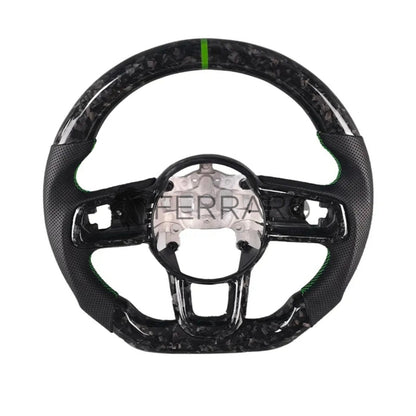 Volante Sportivo per Jeep Wrangler JK, Carbonio, Customizzato in Pelle