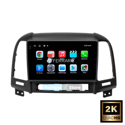 Autoradio per Hyundai Santa Fe2 9" 2K | 2006-2012 | Android | Bluetooth | CarPlay | Android Auto | 12/256GB Ram