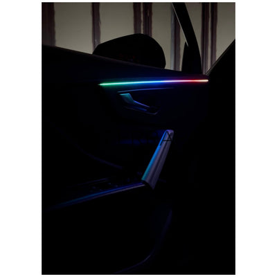 Ambient Light per Audi Q2 (2016-2024) Universale, Luci Ambiente con Comando da App, RGB Led, Led Dinamico