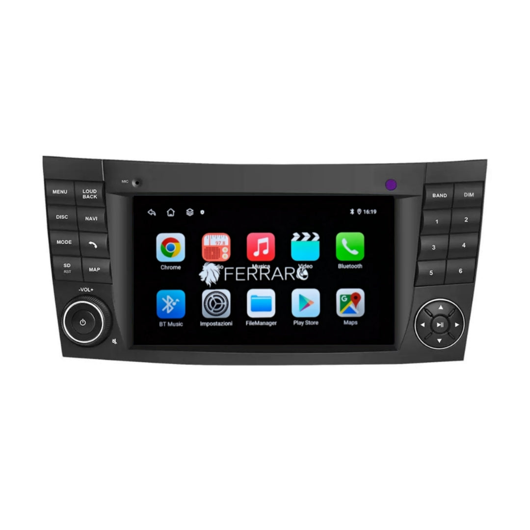 (PRENOTA) Autoradio per CLS, C219 (2004-2010) 7" Android, Bluetooth, CarPlay, Android Auto, 4GB/8GB Ram