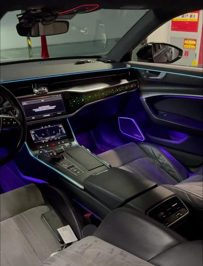 Ambient Light per Audi A6 C8 (2018-2026), 64 Colori RGB