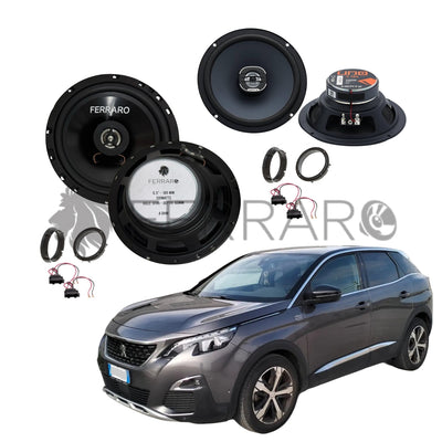 FerraroStore Kit 4 Casse | X 165 | ASC-652PC | Ant/Post | Peugeot 3008 2ª (2016-2024)
