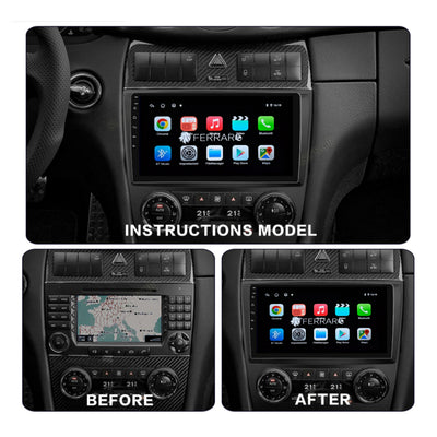 Autoradio per Mercedes Classe C 9" | 2004-2007 | Android | Bluetooth | CarPlay | Android Auto | 2GB/4GB/6GB/8GB Ram