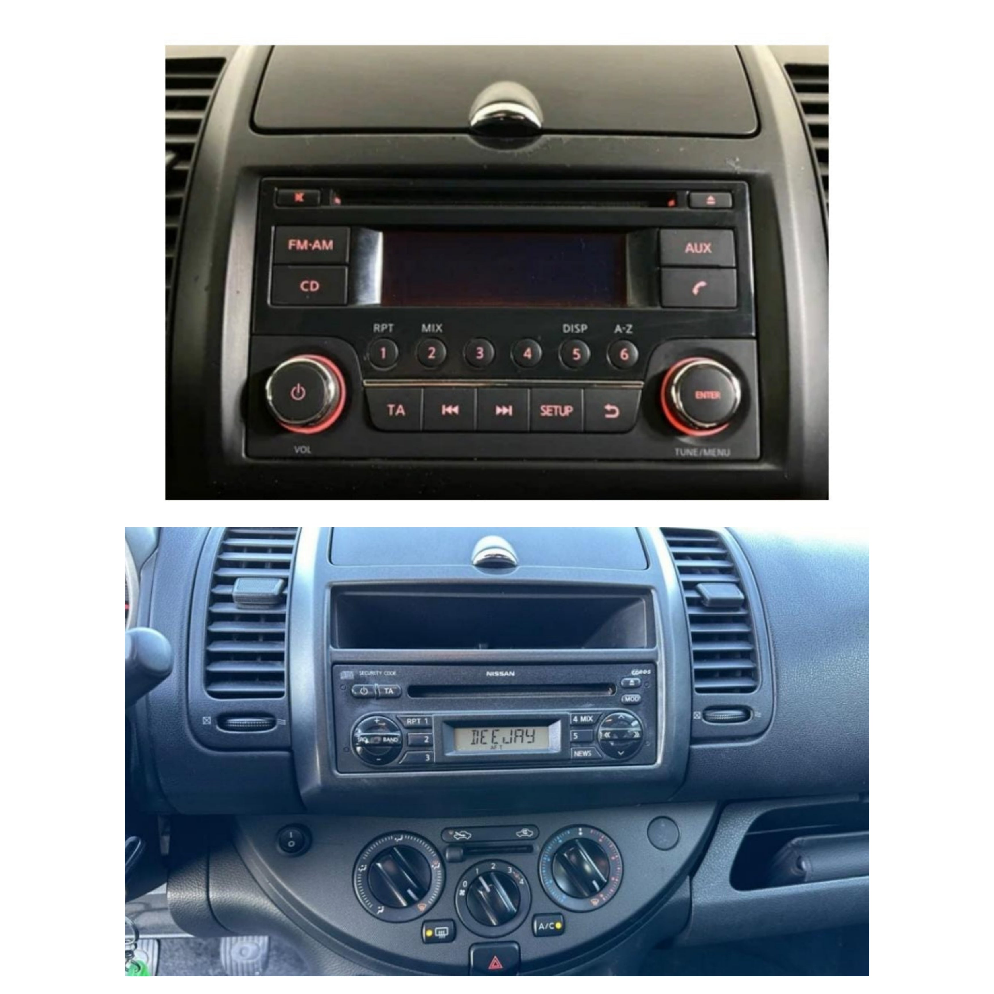 Autoradio per Nissan Note Versa 10.1" 2K | 2004-2013 | Android | Bluetooth | CarPlay | Android Auto | 4/64GB Ram