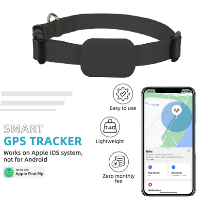 GPS per Animali, Collare Localizzatore, Tracker compatibile con iOS e Android