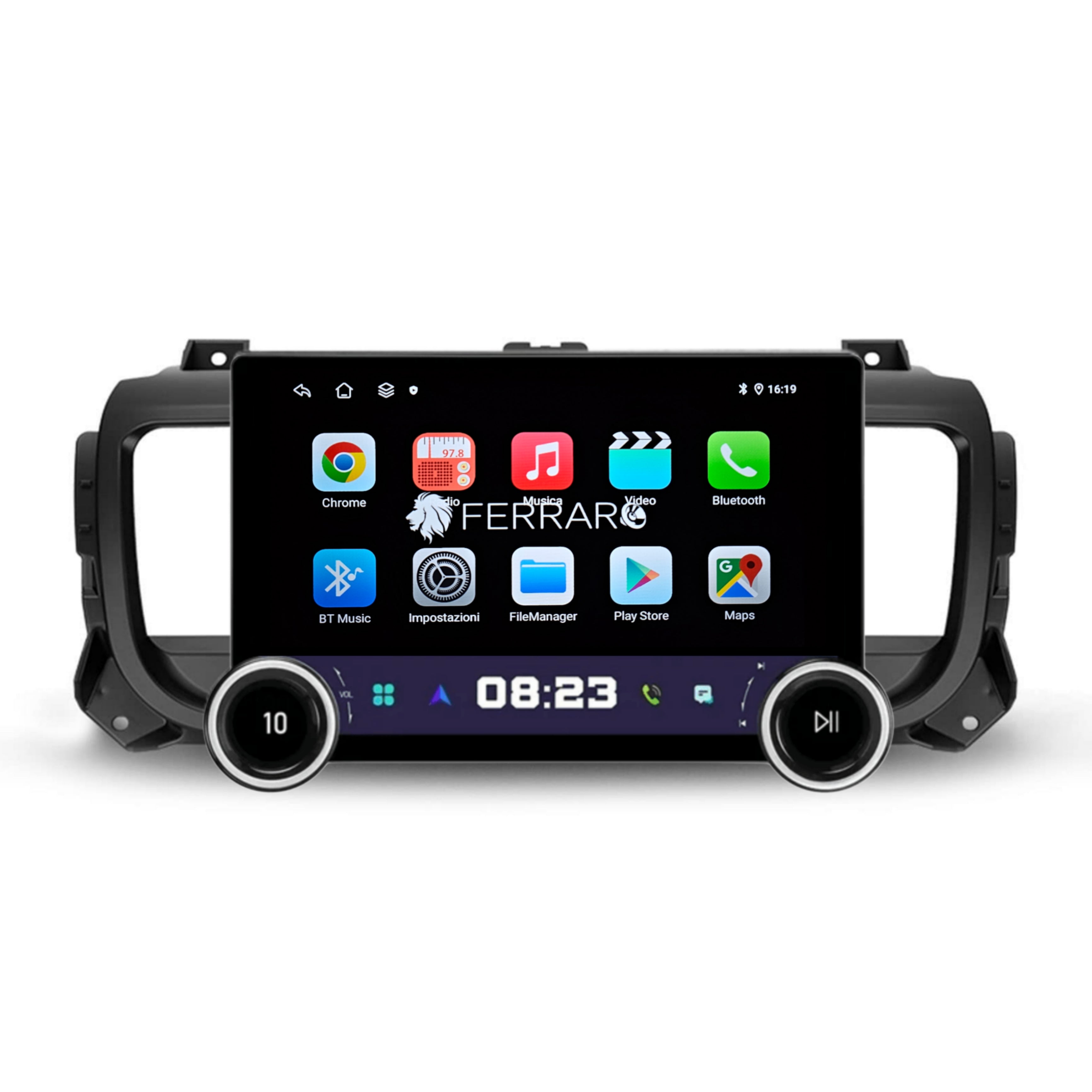 Autoradio per Peugeot Expert | Citroen Jumpy 3 | SpaceTourer | Opel Vivaro 11.8" 2K | 2016-2021 | Android | Bluetooth | CarPlay | Android Auto | 4/64GB Ram