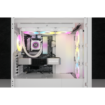 Corsair | CW-9060077-WW, Kit di raffreddamento a liquido 12 cm, Bianco