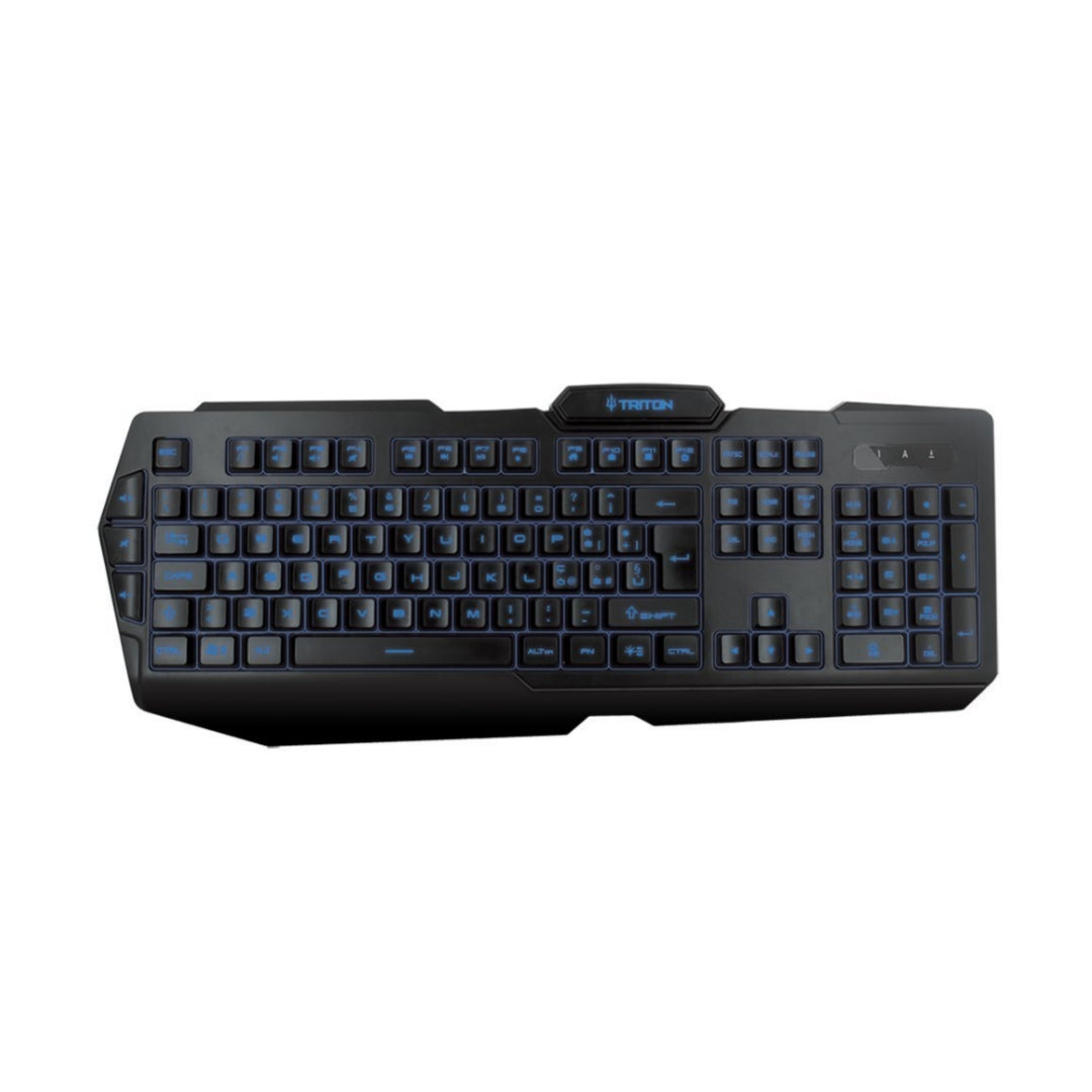 Atlatis Tastiera Gaming, Triton Retroilluminata, 3 Colori, USB, P013-K400