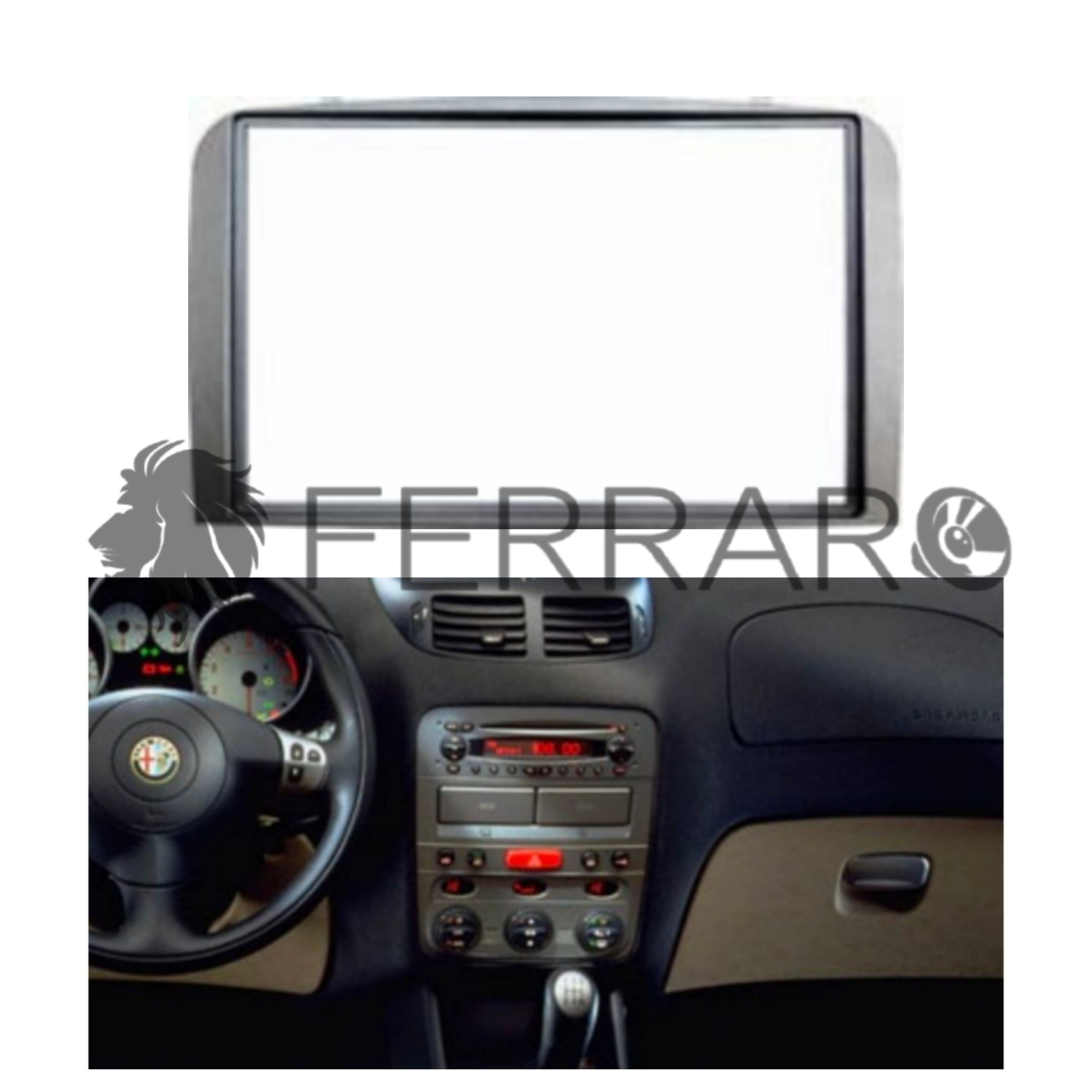 Mascherina 2ISO per Alfaromeo 147