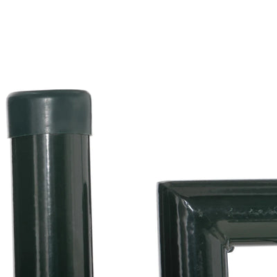 HOMCOM Cancello da Giardino in Acciaio con Serratura e 3 Chiavi, 97x150cm, Verde