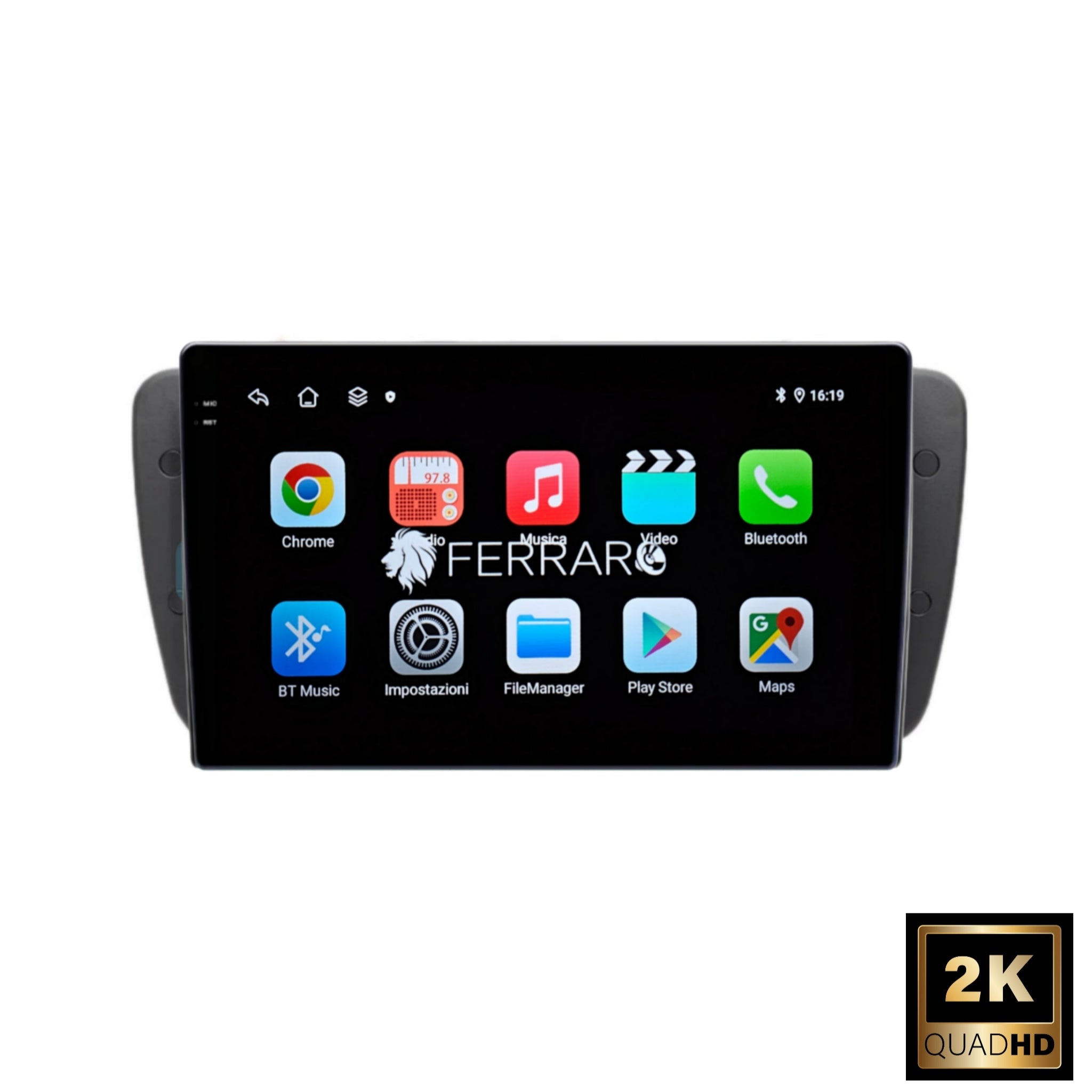 Autoradio per Seat Ibiza 6 9" 2K | 2009-2013 | Android | Bluetooth | CarPlay | Android Auto | 12/256GB Ram