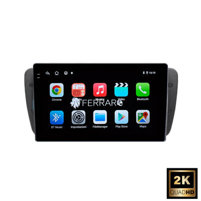 Autoradio per Seat Ibiza 6 9" 2K | 2008-2017 | Android | Bluetooth | CarPlay | Android Auto | 12/256GB Ram