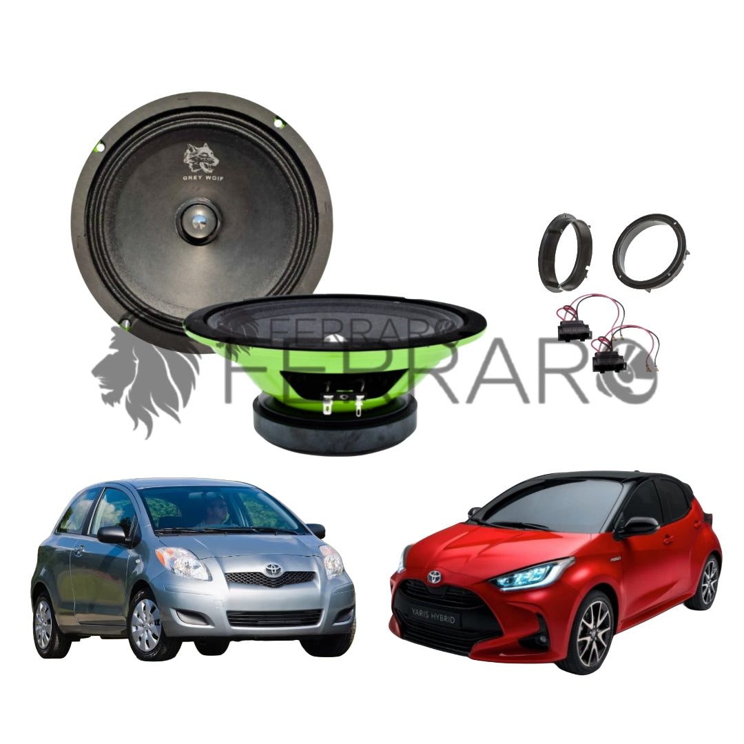 FerraroStore Kit 2 Altoparlanti | PV165.3 | Anteriore | Toyota Yaris (2005-2023)