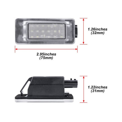 Set Luci Targa a Led per Nissan Serena, Altima, Suzuki Landy, Dacia Duster (Compatibilità in Descrizione), Plug and Play
