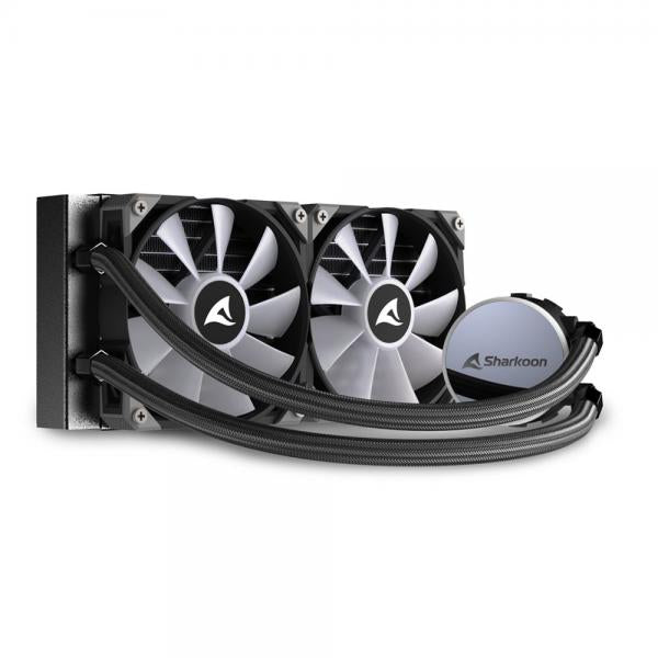 Sharkoon S70 RGB | Processore Raffreddatore di liquidi tutto in uno, 12 cm, Nero