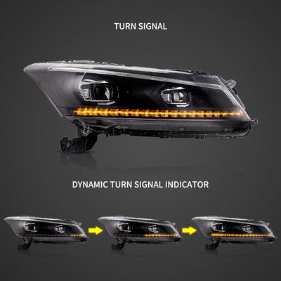 Fanali Anteriore Completo per Honda Accord VIII (2008-2012) a LED