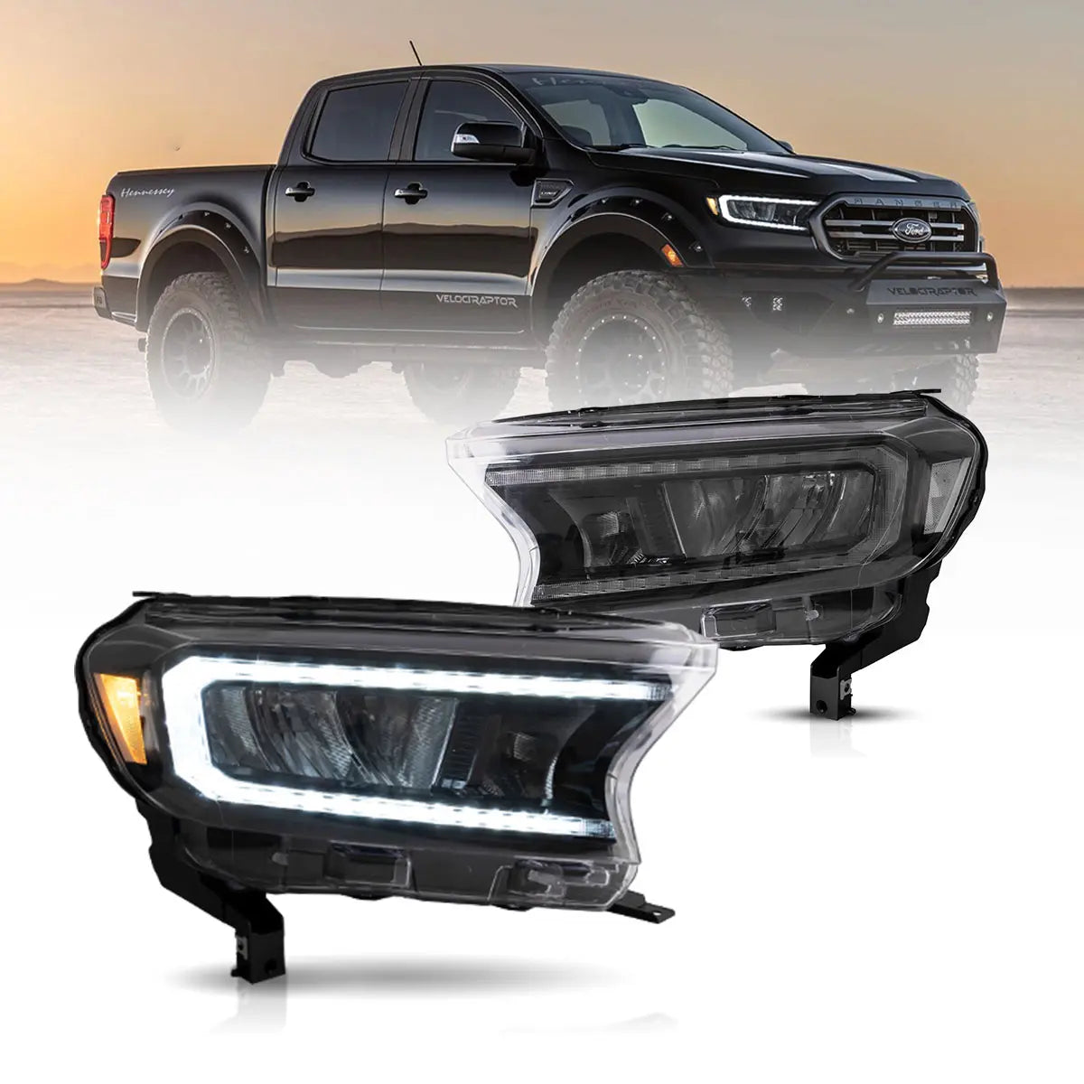 Fanali Anteriore Completo per Ford Ranger 3ª Serie (2015-2021) a LED