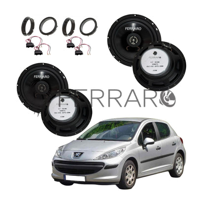 FerraroStore Kit 4 Altoparlanti | ASC-652PC | Ant/Post | Peugeot 207 dal 2006>
