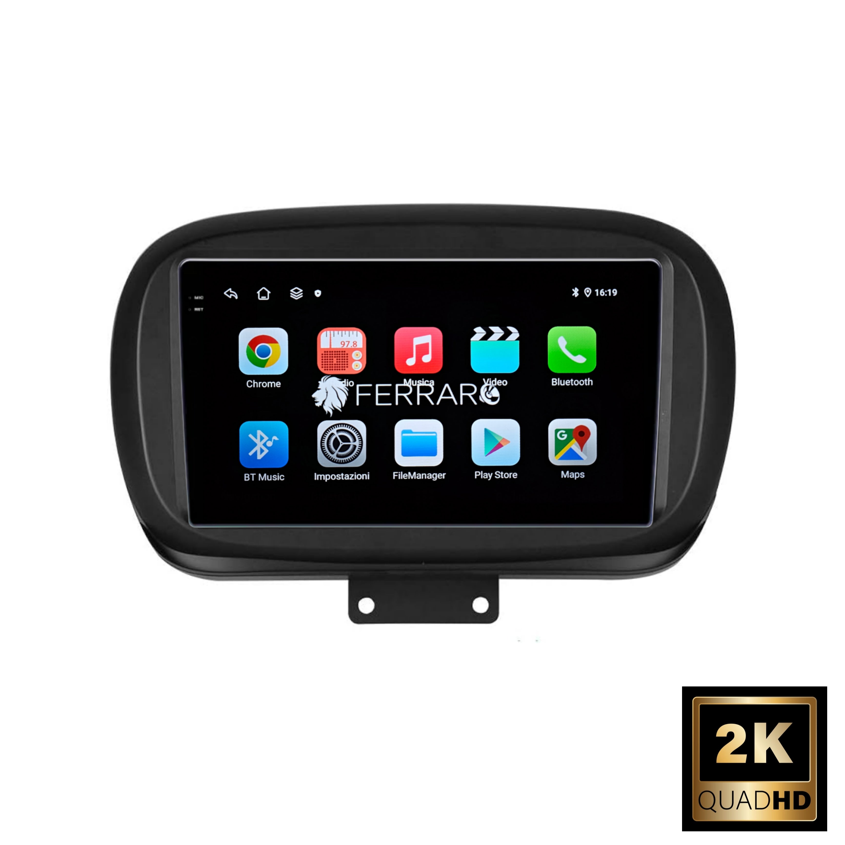 Autoradio per Fiat 500x 9" 2K | 2014-2020 | Android | Bluetooth | CarPlay | Android Auto | 12/256GB Ram