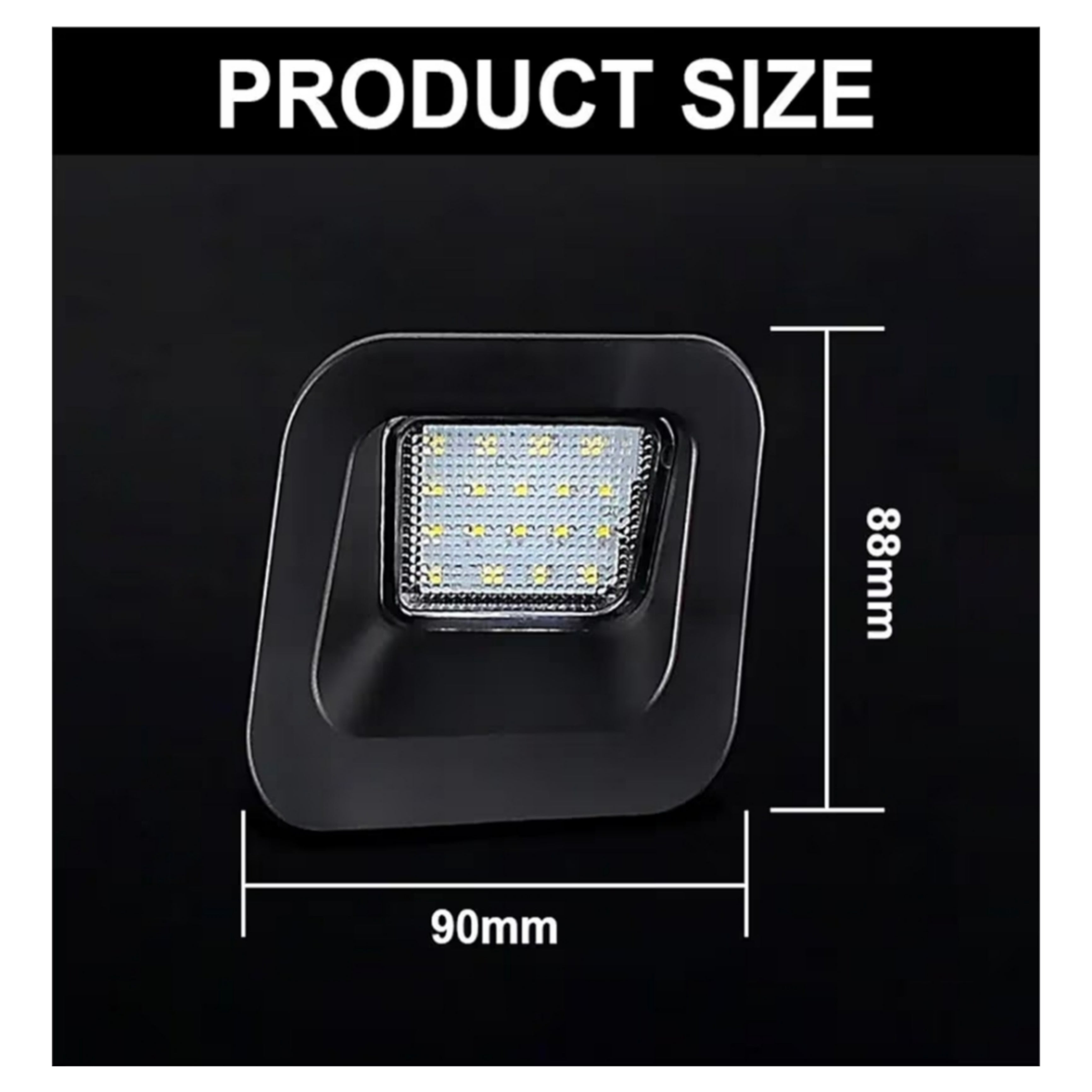 Set Luci Targa a Led per Dodge RAM 1500, 2500, 3500 (2003-2018), Plug and Play