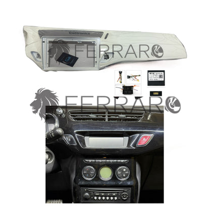 Kit Montaggio Autoradio 9"Pollici Citroen C3/DS3 (2009-2016) Mascherina, Cablaggio per Autoradio Android