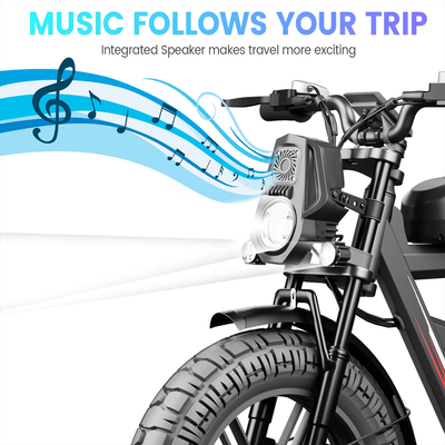 FerraroStore WO18, Bici Elettrica Pieghevole, 20*4.5", Batteria 48V