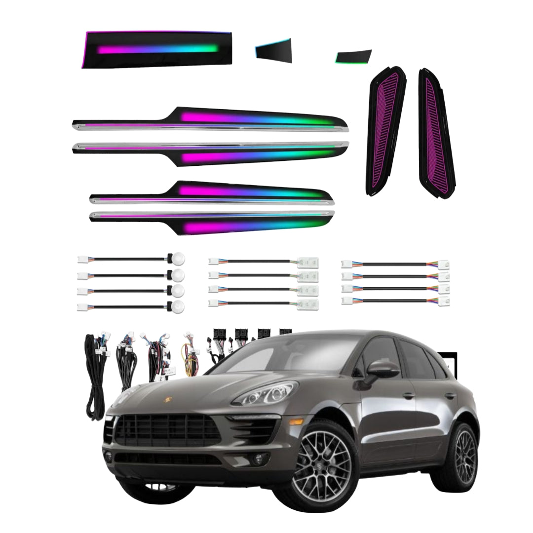 Ambient Light per Porsche Macan (2014-2024), 64 Colori RGB